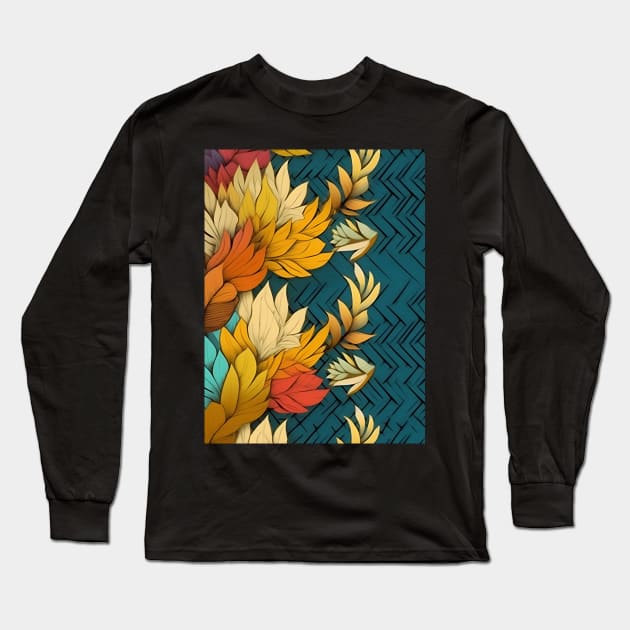 Autumnal Leaves Long Sleeve T-Shirt by Mistywisp